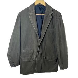 VTG Y2K Preppy Old Navy Olive Green Brown Corduroy Blazer Jacket Ivy League Sm